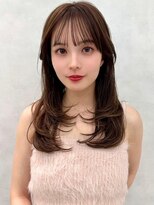 アッシュ 中野店(Ash)&nbsp;20代30代/レイヤー/くびれ/透明感/小顔/オリーブベージュ/美髪