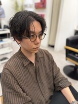 ジーニー 横浜(giinii) センターパートニュアンスパーマ