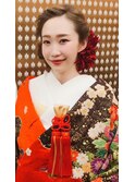 wedding和装ヘアセット