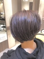 ヘアーサロンヴォイス 大野城店(Hair Salon Voice)&nbsp;アシメショート、ラベンダー、ハイライト