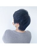 ダブルカラー×イルミナカラー×ブルー