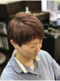 大人女子にオススメ☆アシメバングのショートグラ