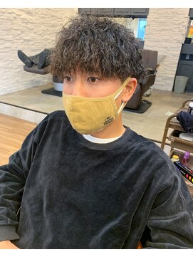 ノラキチジョウジ(NORA KICHIJOJI) #韓国マッシュ#メンズパーマ#ニュアンスマッシュ#センターパート