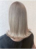 透明感ハイトーンホワイトブロンド*髪質改善*酸性ストレート