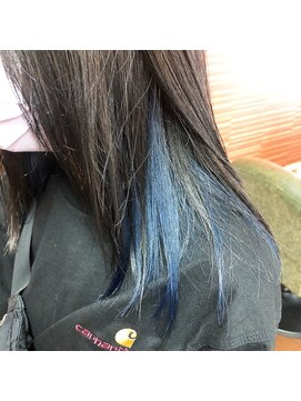 グランツヘアー(Glanz hair) ディープブルーインナーカラー