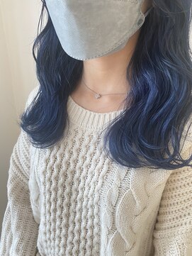 リアン 長久手店(Rian) 波巻き×ネイビーブルー◎20代30代40代50代