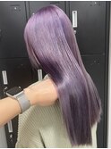 2246外国人風カラーロイヤルパープルこなれヘアディープパープル