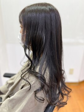 アークスヘアー 艶感♪髪質改善カラー大人可愛いグレージュハイライトロング