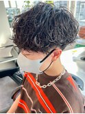 波巻きスパイラルツイストスパイラルパーママッシュメンズヘア