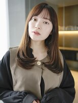 アイティー バイ アルバム 浦和店(IT by ALBUM)&nbsp;くびれヘア_レイヤーロング前髪パーマグレーベージュ_9497