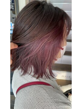 アヴァンス 天王寺店(AVANCE.) インナーカラー×チェリーピンク