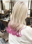【町田/Luxo by Afinar】ホワイトベージュ×ペールピンク