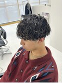 波巻きパーマ