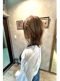 圧倒的束感♪ベージュ×ハイライト