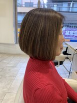 アッシュ 仙川店(Ash)&nbsp;40代50代60代白髪ぼかし脱白髪染め似合わせショートボブ