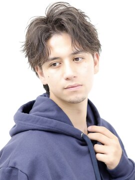 アーリー(Ali'i) ソフトツイストパーマアップバング韓国マッュ束感ショート