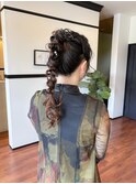 編みおろしポニー