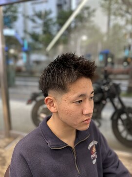 アンサー 千葉中央(UNSER prod by THE DAY) スキンフェード×スパイキーショート