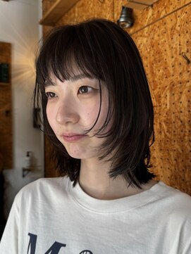 ノラ カマクラ(NORA kamakura) レイヤーパーマウルフパーマニュアンスパーマミィデアムウルフ