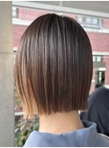ぱつっとボブ/切りっぱなしボブ/垢抜けボブ/大人ボブ/表参道