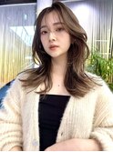レイヤーカット 韓国風レイヤー 顔まわりカット ロングレイヤー