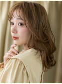 □透明感カーキベージュくびれヘアウルフカット711戸頭20代30代