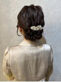 シンプルシニヨン♪*。