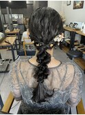 【WAVY hair set】ツイストの編みおろし