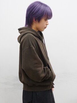 ヴァーディ オモテサンドウ(Vardy omotesando) purple/紫 メンズブリーチ ハイトーン