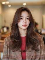 クレビアテン(CreBiA ten_)&nbsp;ロング/レイヤーカット/透明感/ショコラブラウン