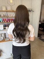 シェル 津山の手店(shel) オリーブブラウン透明感艶髪20代30代