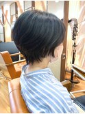 大人美シルエットのショートレイヤー【河内花園駅】