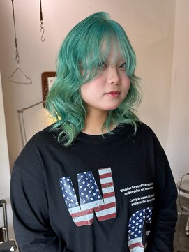 ゾーイ ケゴ 天神今泉(ZOEY kego) 今泉ブリーチカラー