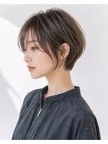 ウィールール 札幌店(WE RULE)&nbsp;20代30代40代◎前髪あり丸みショート×透明感ベージュ