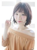 脱力系クリーミーショート☆ソフトな空気感のショートボブ♪