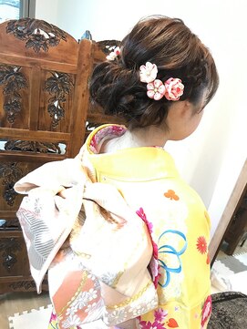 ロカット サロン(Roquat Salon) 成人式着物ヘアと振り袖着付け【ヘアアレンジ　立川/立川南/袴】