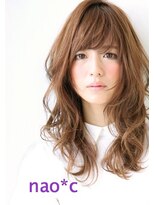 ナオシ トレス 富雄店(nao*c tres)&nbsp;マロンベージュカラー☆ほつれロングウェーブ/かわいいロング