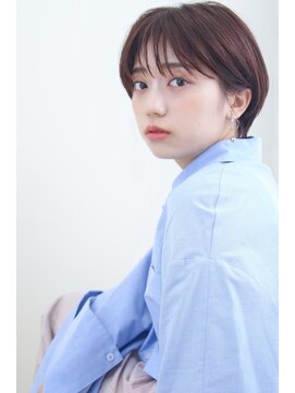 ロロン(LORONG) ナチュラルマッシュショート　ピンクオレンジ