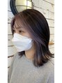 アーサス ヘアー デザイン 新潟松崎店(Ursus hair Design)&nbsp;ラベンダー色のフェイスフレーミングカラー