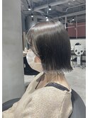 【Lee大阪店】ぱっつんボブ×オリーブ/新出奈津樹