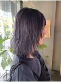 ダブルカラーでつくるパープルネイビー