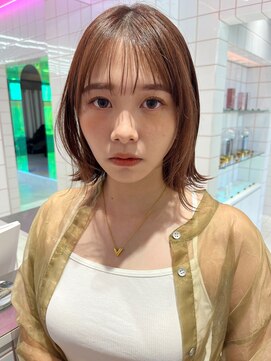 ロンドルーチェ 心斎橋(Lond luce) ダークアッシュ/ミディアムレイヤーカット［髪質改善/縮毛矯正］