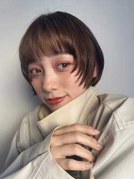 フラミューム 藤枝(flammeum) ミニウルフニュアンスカラーおしゃれ顔まわりショート