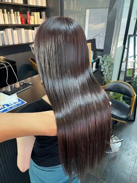 アローズ 久留米店(arose) 大人可愛い透明感立体感グレージュ×エアストレート