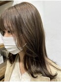 透明感のあるカラー/シアーカラー/韓国風/似合わせカット