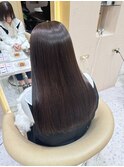 縮毛矯正カラー
