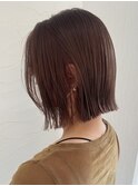 ＜ELMO. 兒玉＞切りっぱなしボブ/外ハネ/ナチュラルブラウン