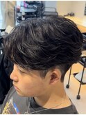 熊本 フェザーパーマ ニュアンス 毛流れ MEN'S HAIR