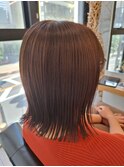 外はね切りっぱなしボブ