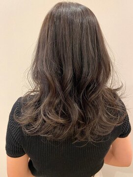 ワークス 下北沢(WORKS) 20代30代40代ミディアムレイヤまろやかラベンダーベージュ